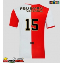 Camisa de Futebol Feyenoord Jordan Bos #15 Equipamento Principal 2025-26 Manga Curta